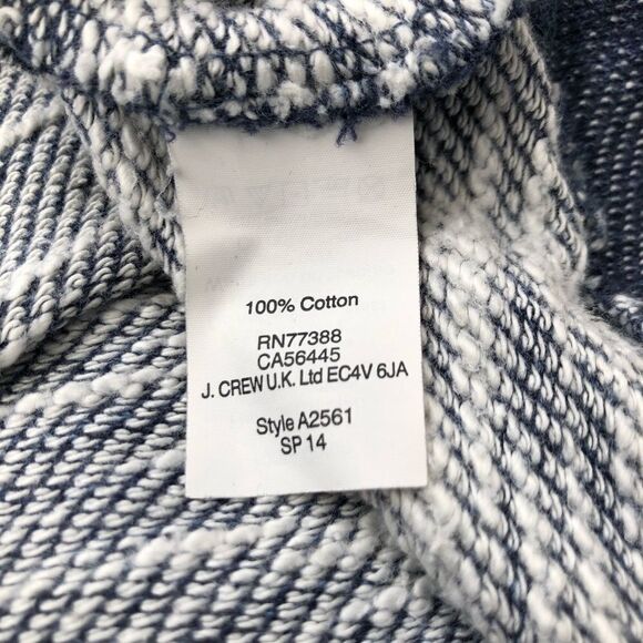 J. Crew Embellished Long Sleeve Denim Look Top - Picture 5 of 7